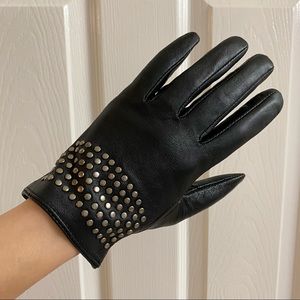 Leather gloves PUNK rock style